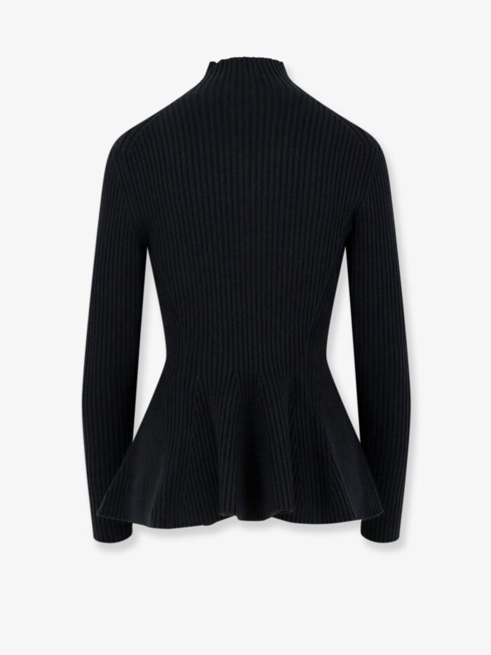 ALAIA Wool Blend Sweater With Ribbed Pattern