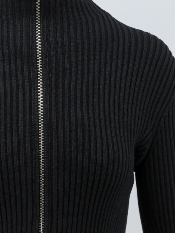 ALAIA Wool Blend Sweater With Ribbed Pattern