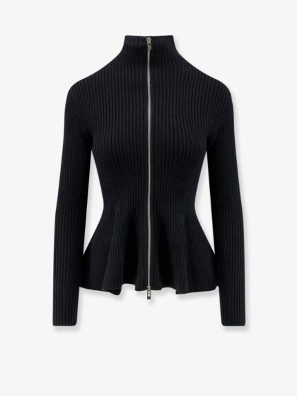 ALAIA Wool Blend Sweater With Ribbed Pattern