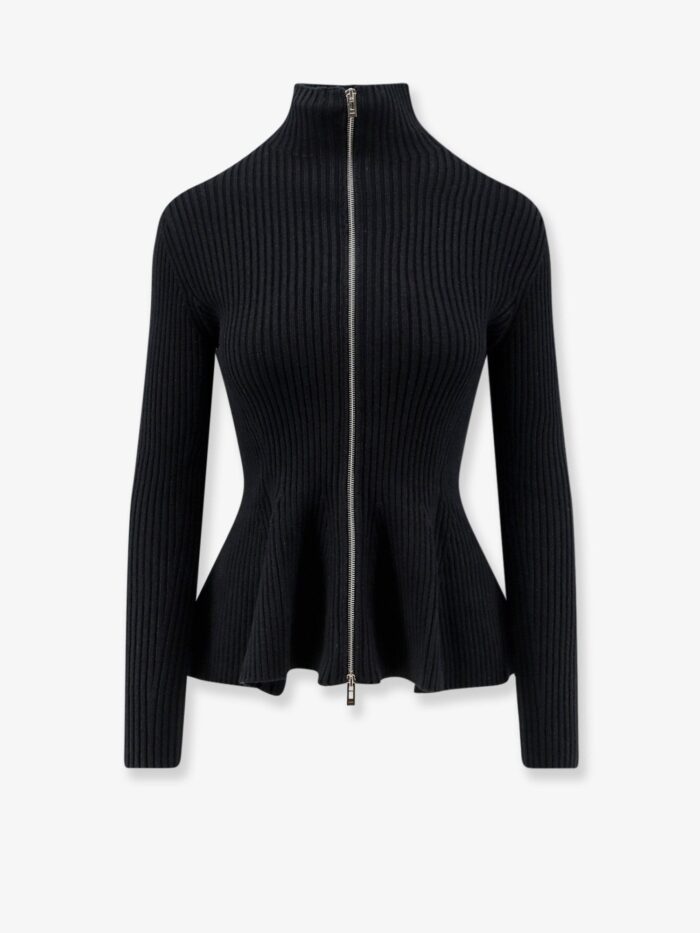 alaia wool blend sweater with ribbed pattern ALAIA Wool Blend Sweater With Ribbed Pattern