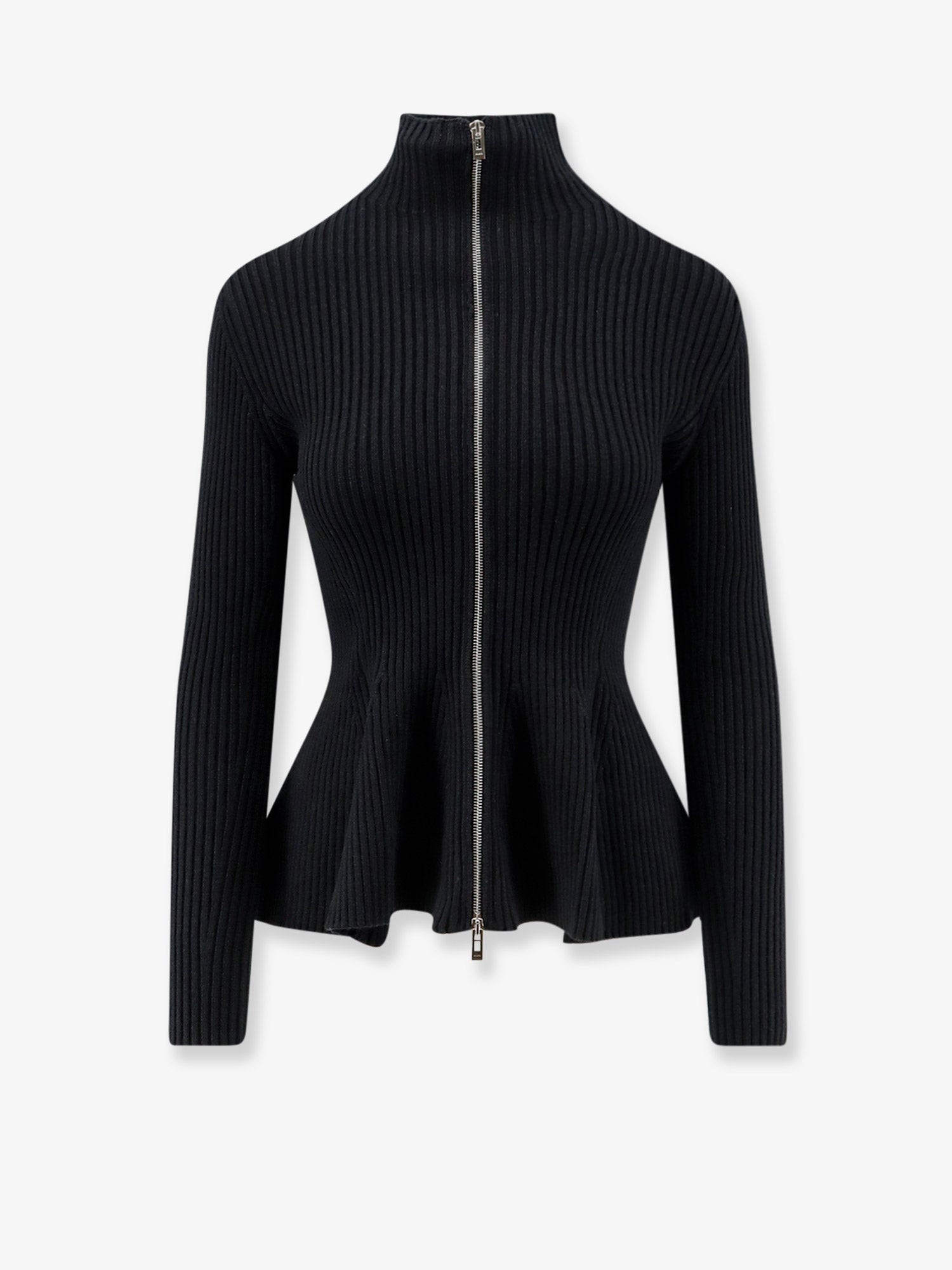 ALAIA Wool Blend Sweater With Ribbed Pattern