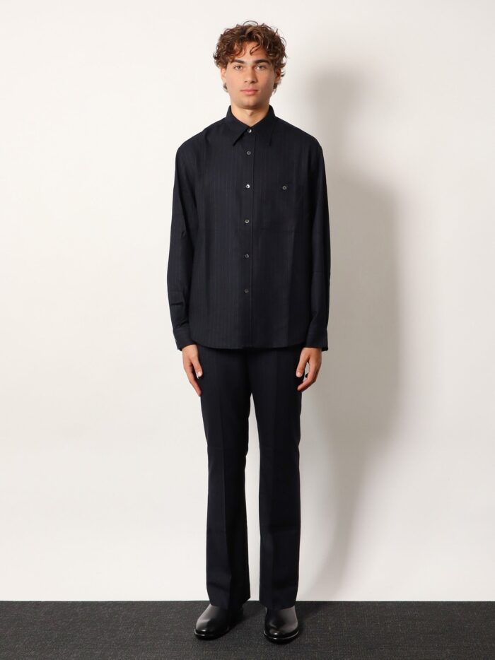 Tonywack Wool Blend Striped Shirt