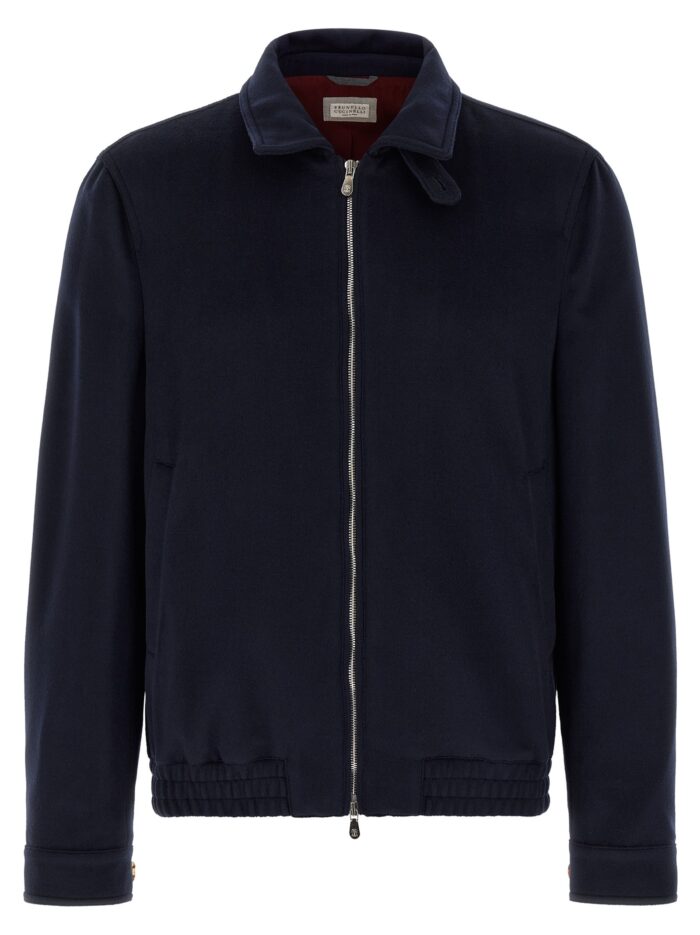 Brunello Cucinelli Wool Bomber Beaver