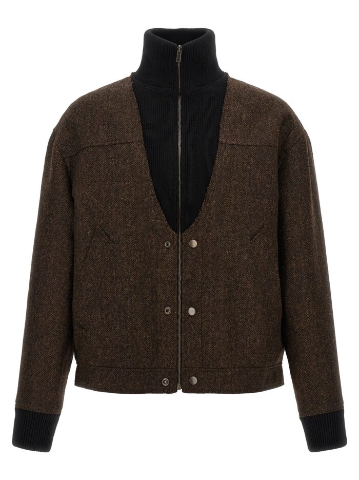 maison margiela wool bomber jacket Maison Margiela Wool Bomber Jacket