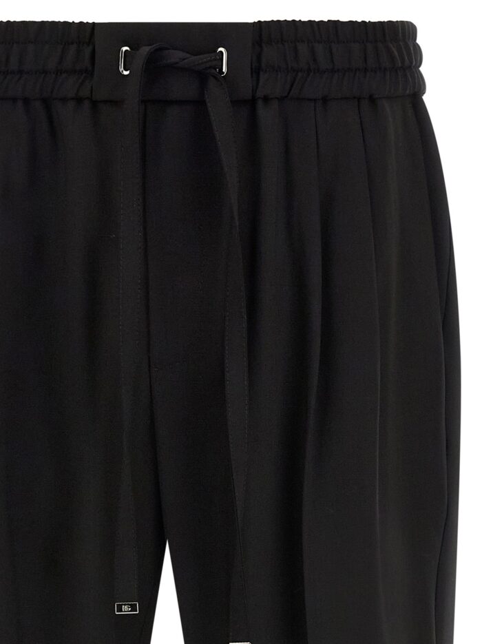 Dolce & Gabbana Wool Gabardine Joggers