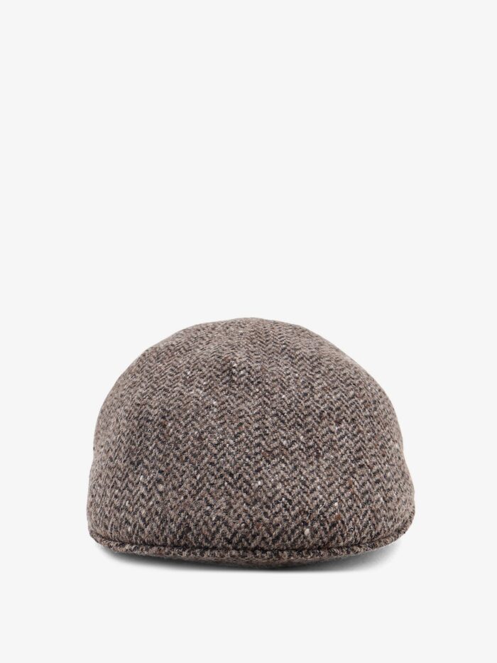 brunello cucinelli wool hat with dazzling motif Brunello Cucinelli Wool Hat With Dazzling Motif
