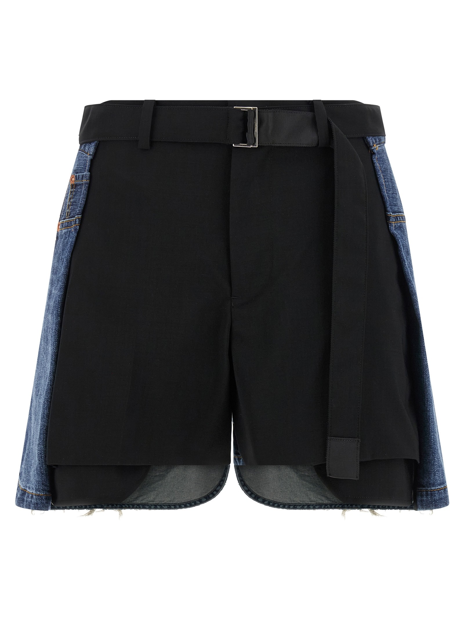 SACAI Wool Insert Shorts