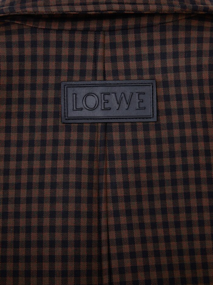 LOEWE Wool Jacket With Checked Pattern