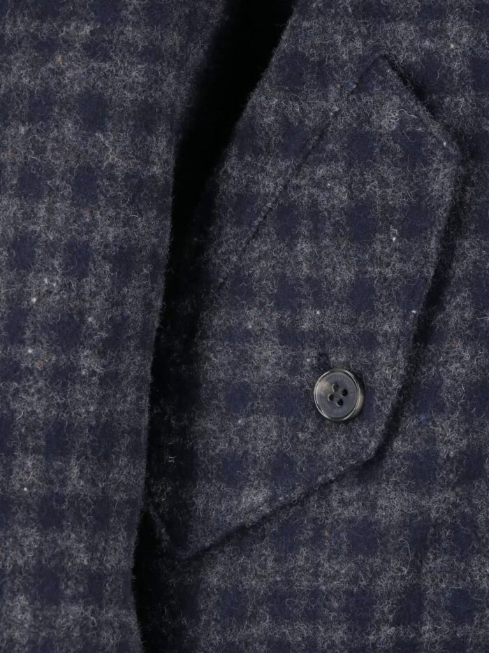 DUNST Wool Jacket With Checked Pattern