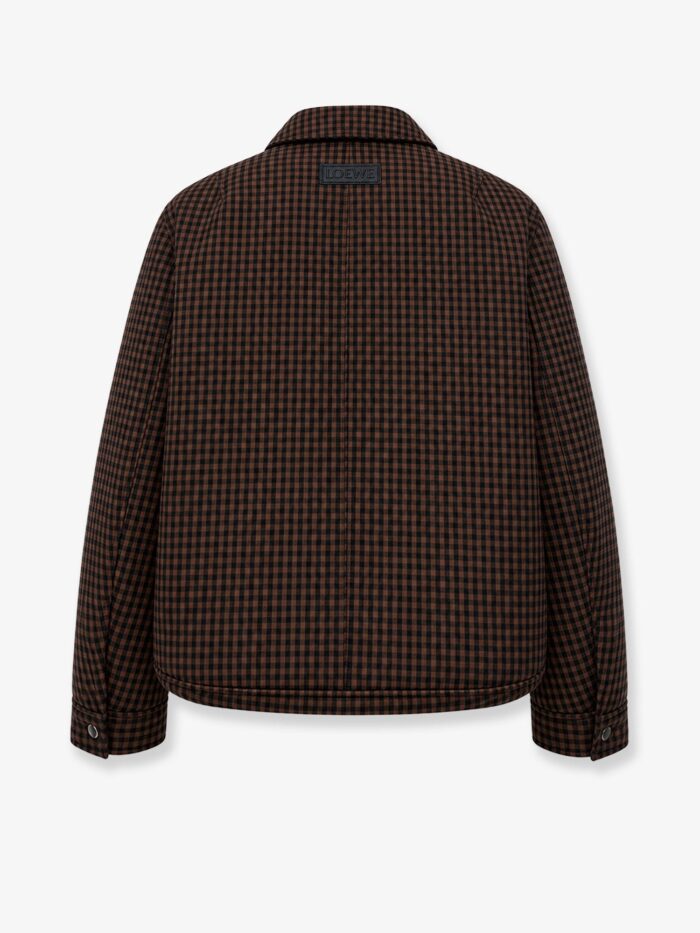 LOEWE Wool Jacket With Checked Pattern