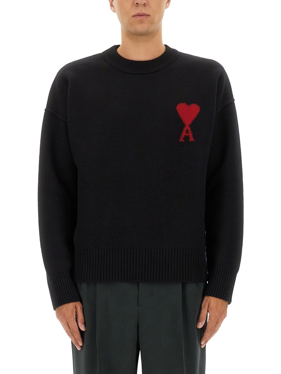 Ami Paris Wool Logo Sweater