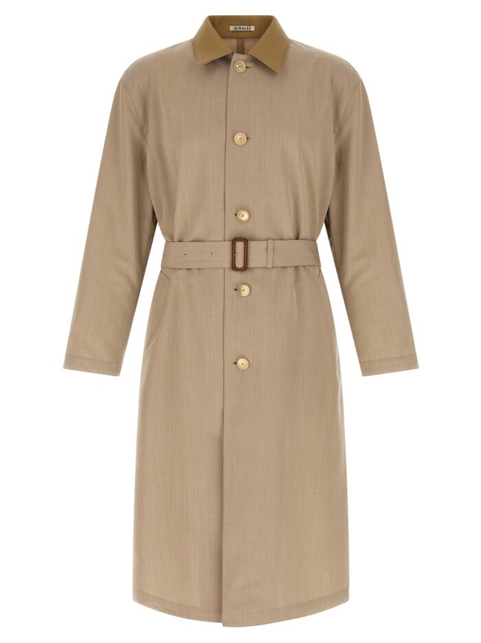 auralee 'wool max canvas' coat AURALEE 'Wool Max Canvas' Coat