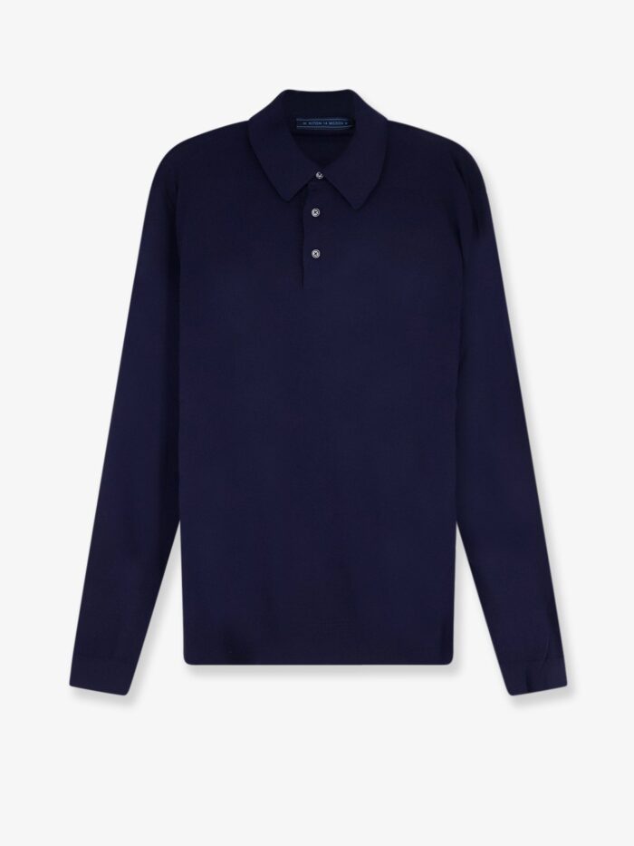 kiton ciro paone wool polo shirt KITON CIRO PAONE Wool Polo Shirt