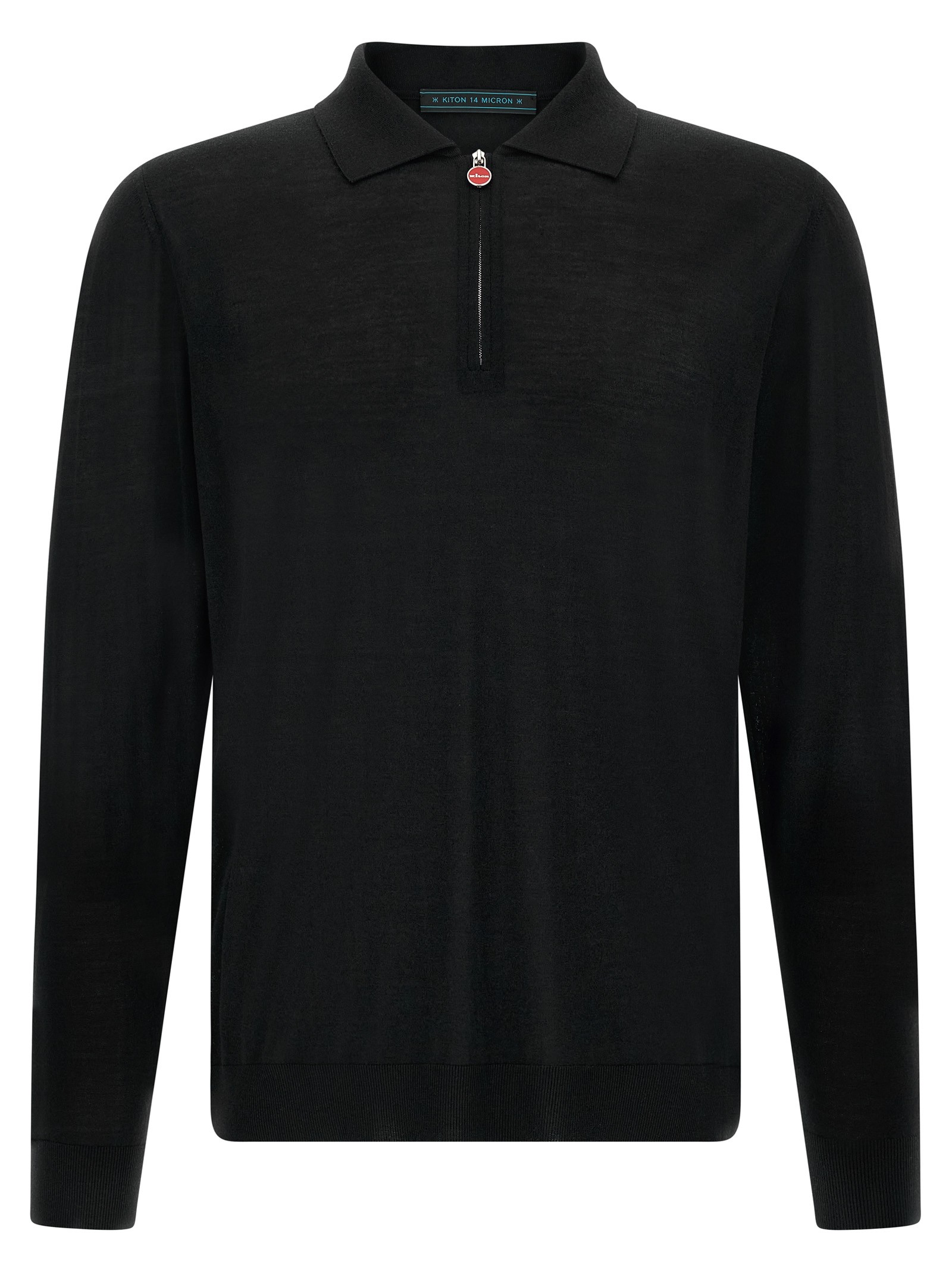 KITON Wool Polo Shirt 14 Microns