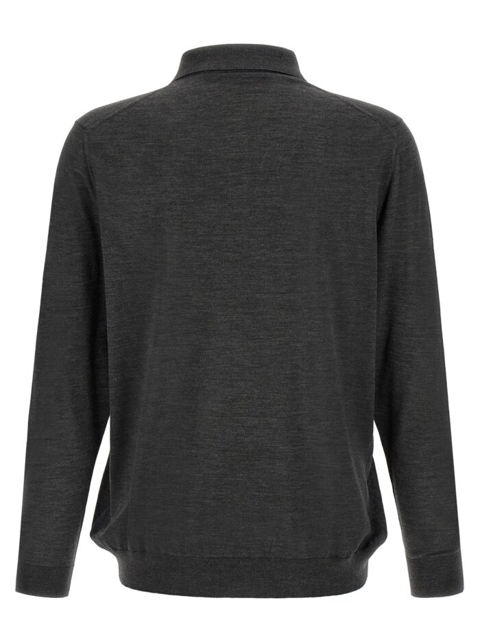 KITON Wool Polo Shirt 14 Microns