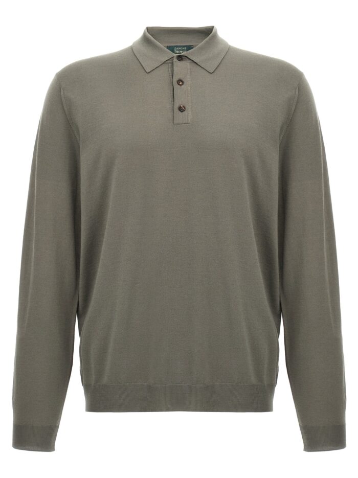 zanone wool polo shirt Zanone Wool Polo Shirt