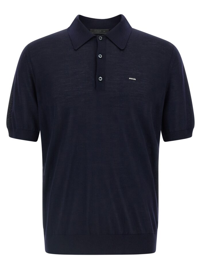 prada wool polo shirt PRADA Wool Polo Shirt