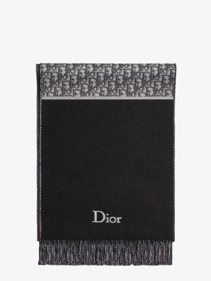 Wool Scarf With Dior Oblique Motif