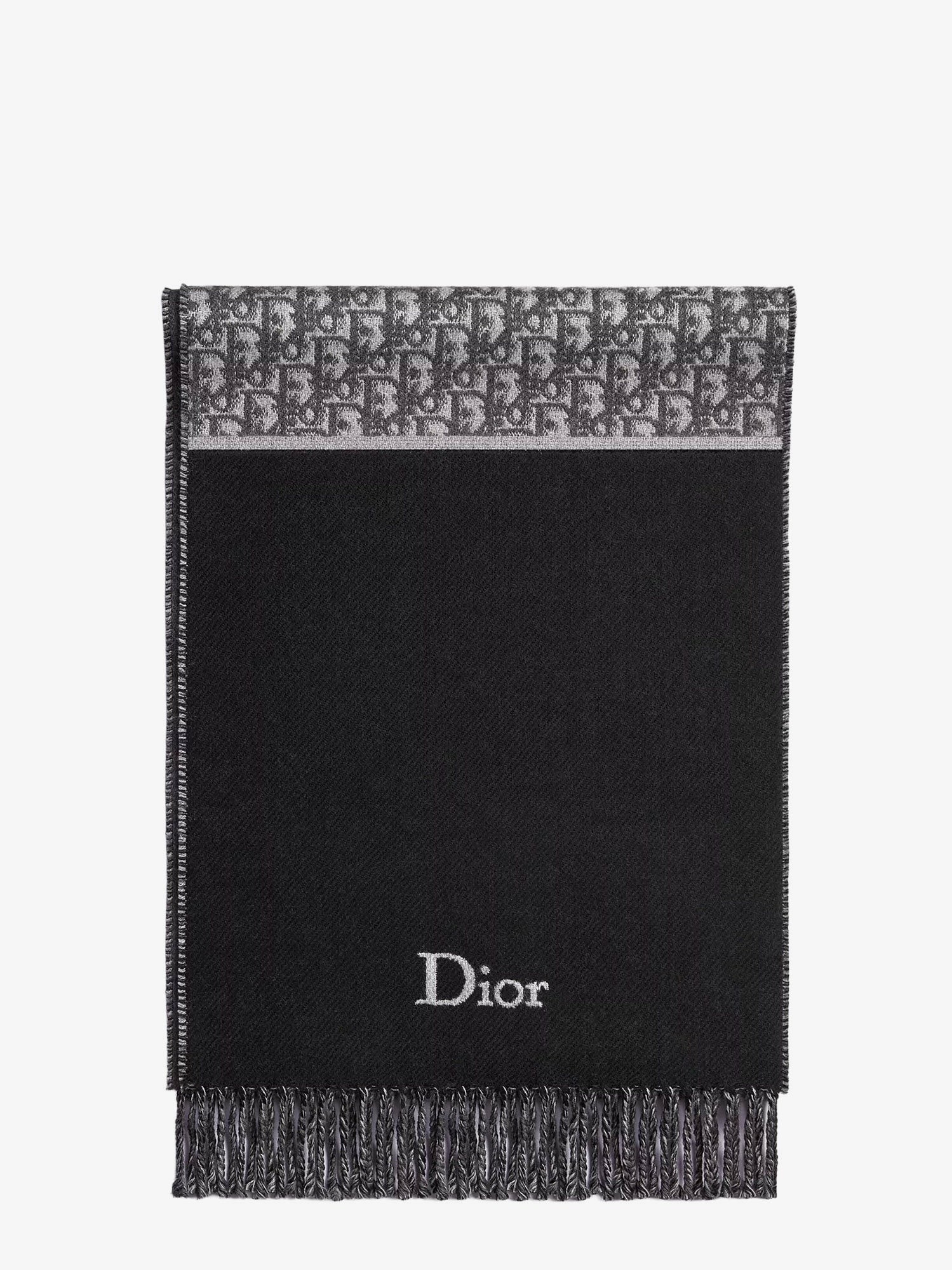 Wool Scarf With Dior Oblique Motif