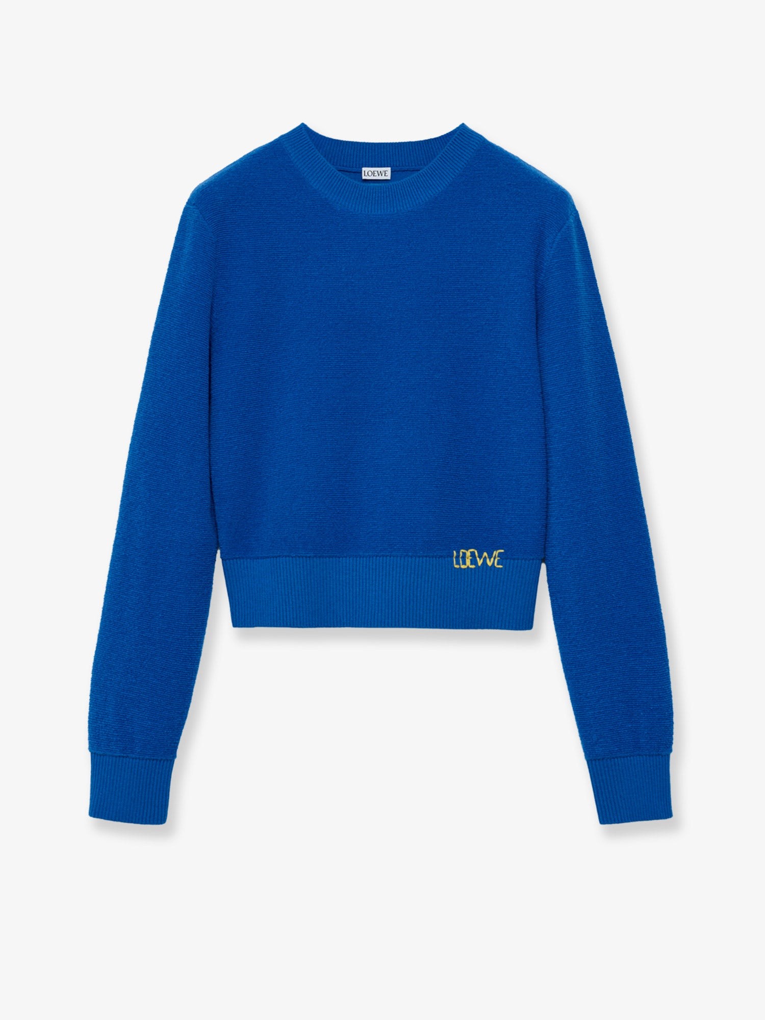 LOEWE Wool Sweater With Contrasting Embroidered Logo At The Bottom