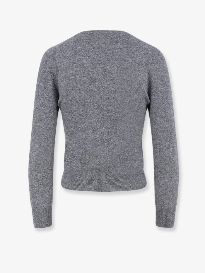 Miu Miu Wool Sweater With Logo Inlay