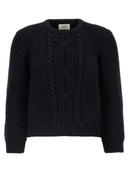 Saint Laurent Wool Sweater With Processing
