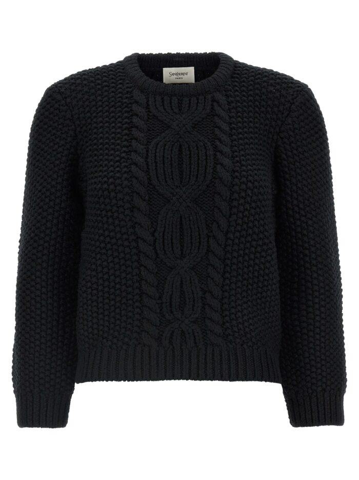 saint laurent wool sweater with processing Saint Laurent Wool Sweater With Processing