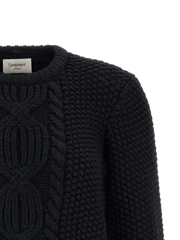 Saint Laurent Wool Sweater With Processing