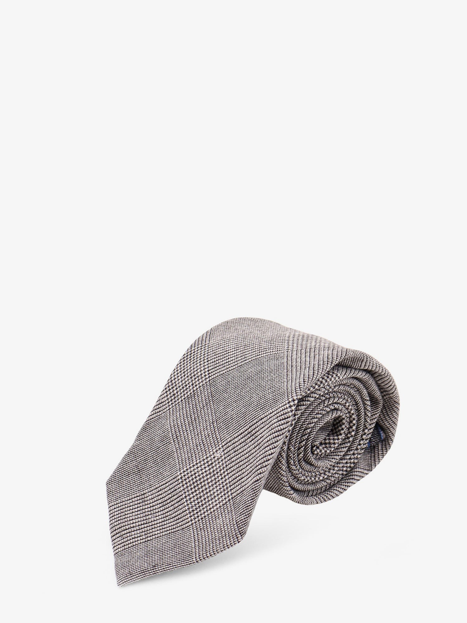 KITON CIRO PAONE Wool Tie With Prince Of Wales Pattern