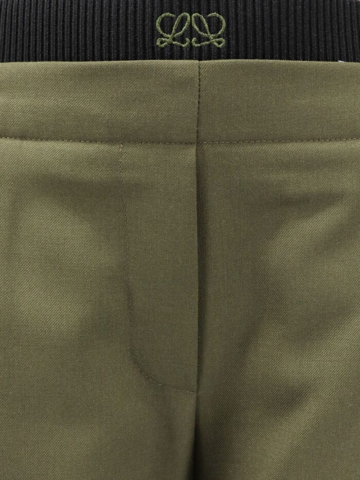LOEWE Wool Trousers With Elastic Waistband