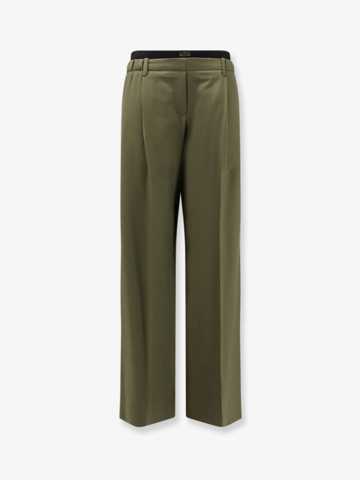LOEWE Wool Trousers With Elastic Waistband