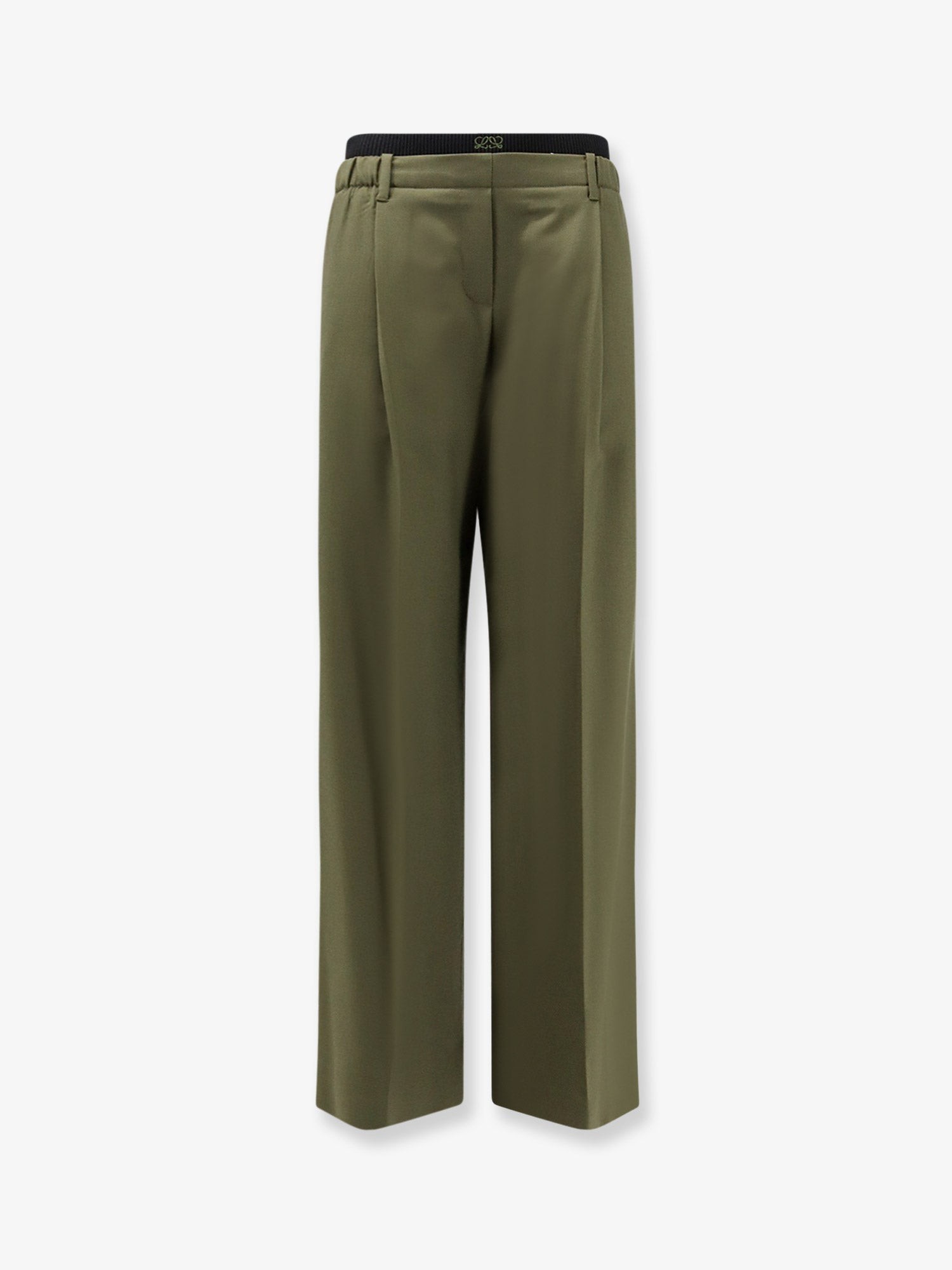 LOEWE Wool Trousers With Elastic Waistband
