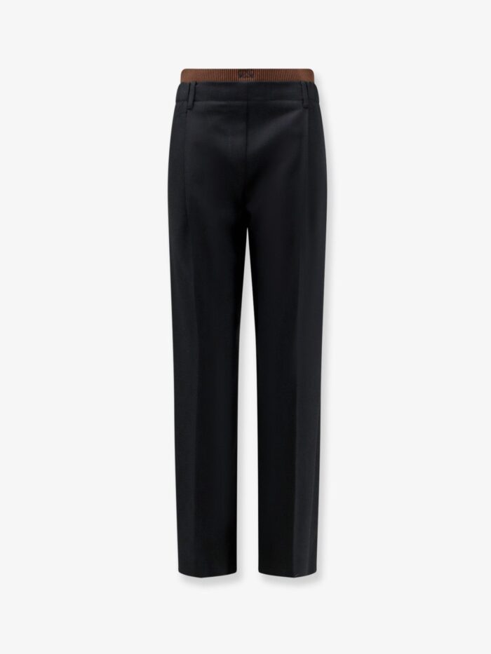 loewe wool trousers with elastic waistband LOEWE Wool Trousers With Elastic Waistband