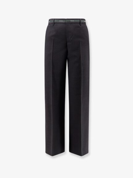 Wool Trousers With Gucci Detail