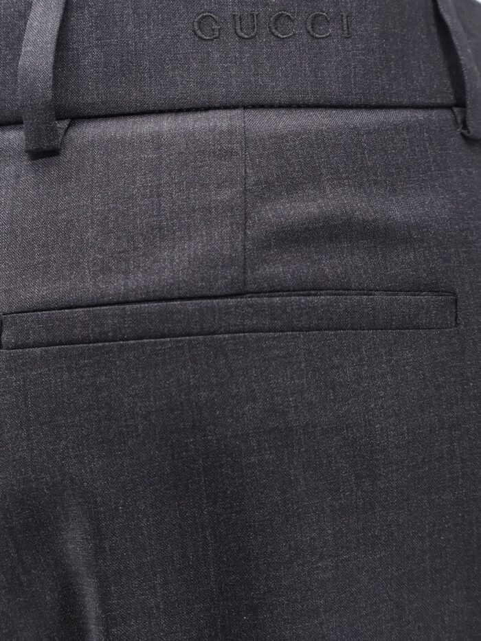 Wool Trousers With GUCCI Embroidery