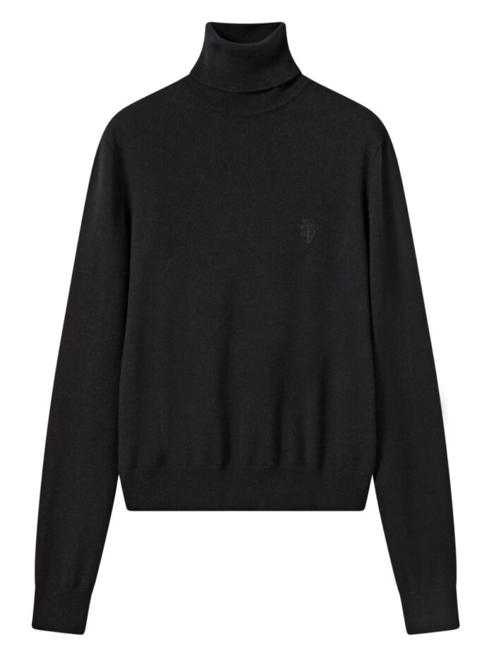 gucci wool turtleneck with embroidery Gucci WOOL TURTLENECK WITH EMBROIDERY