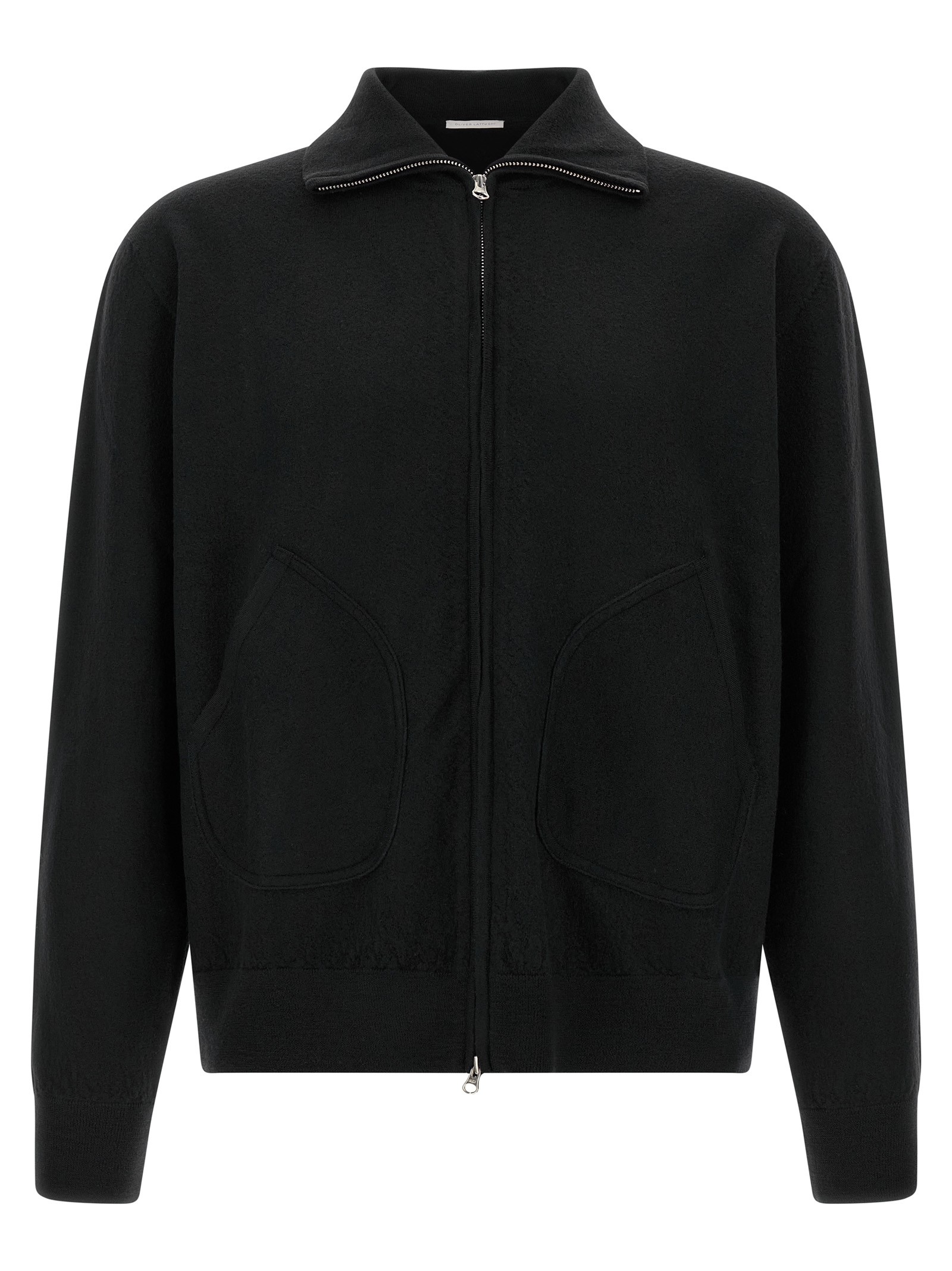 OLIVER LATTUGHI Wool Zip Sweater