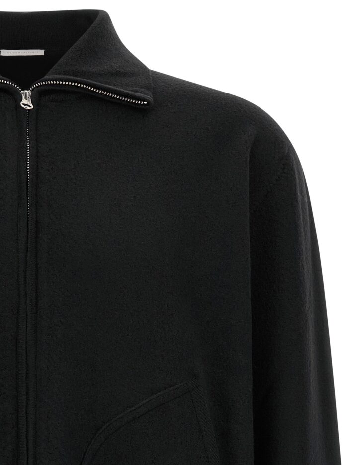 OLIVER LATTUGHI Wool Zip Sweater