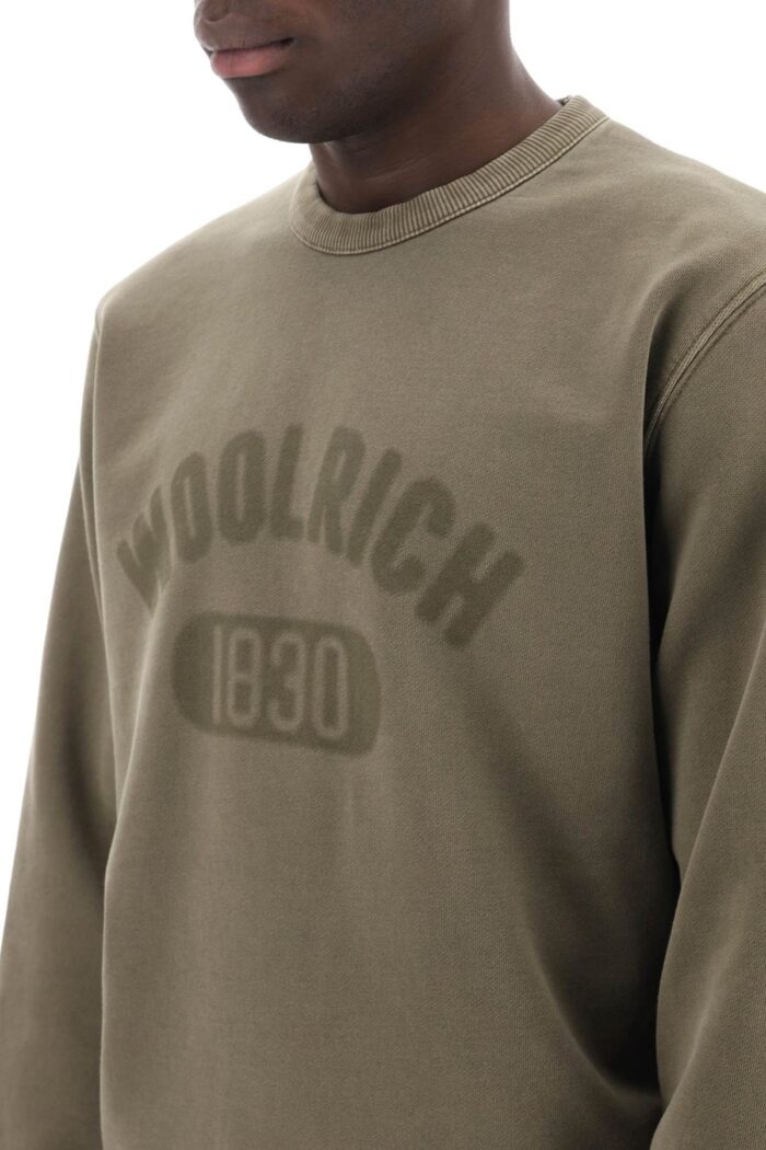 WOOLRICH Vintage Logo Sweatshirt With A