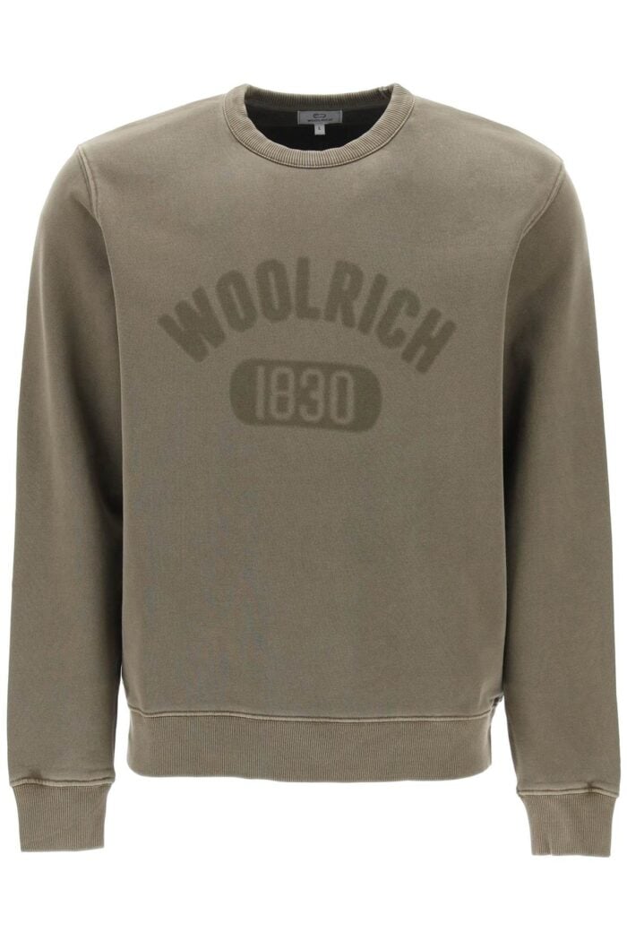 WOOLRICH Vintage Logo Sweatshirt With A