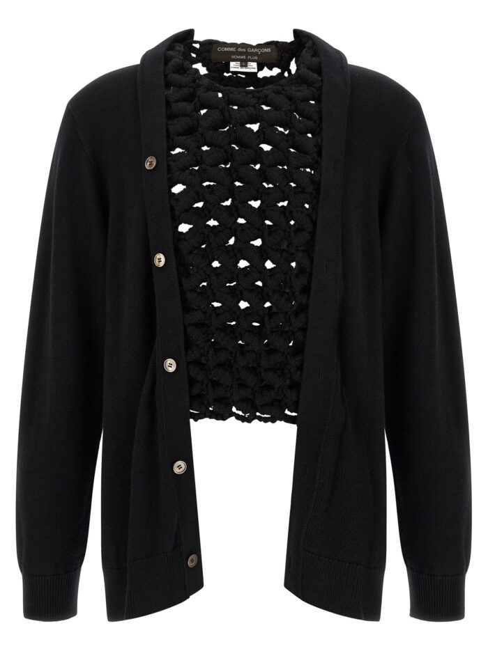COMME DES GARÇONS HOMME PLUS Woven Insert Cardigan