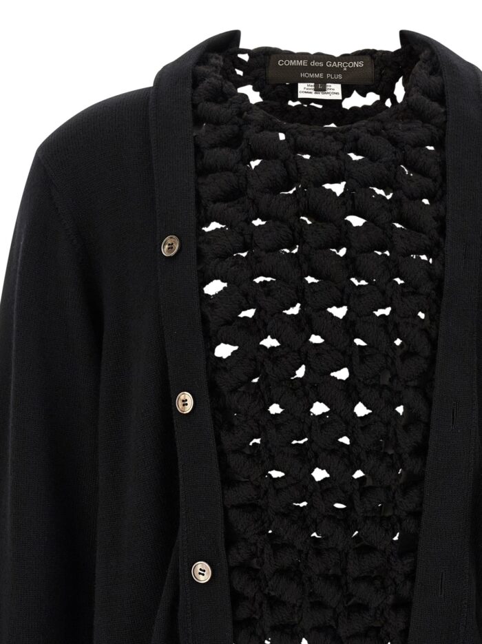 COMME DES GARÇONS HOMME PLUS Woven Insert Cardigan