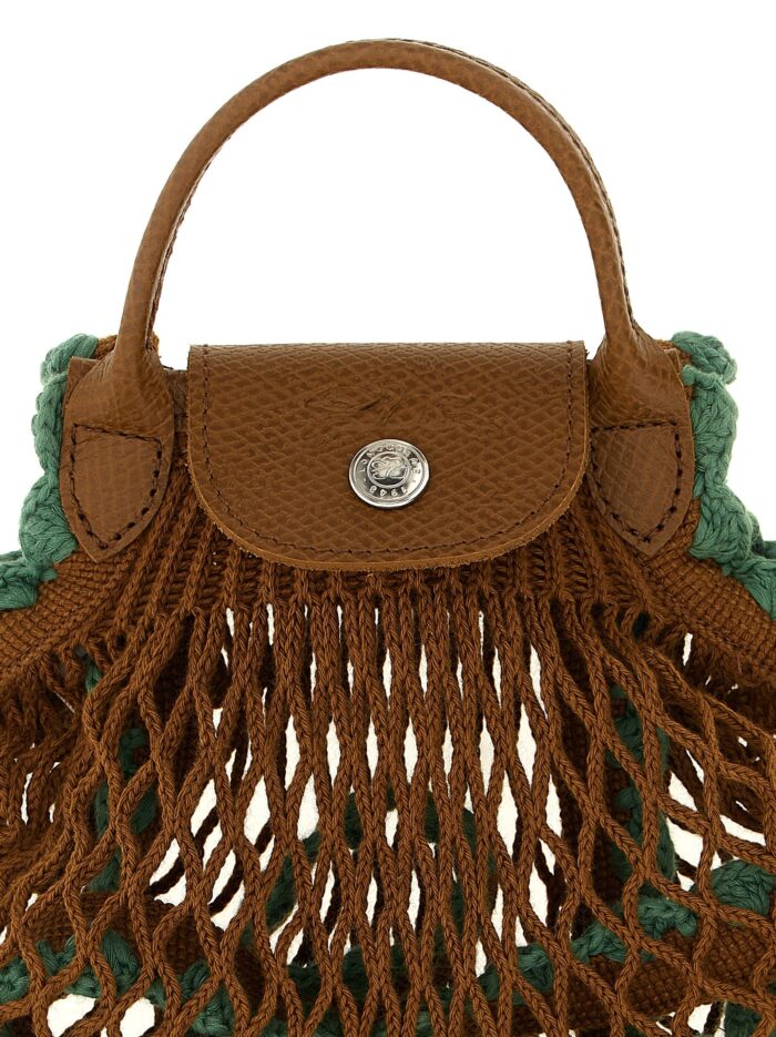 LONGCHAMP 'XS Le Pliage Filet' Mesh Crossbody Bag