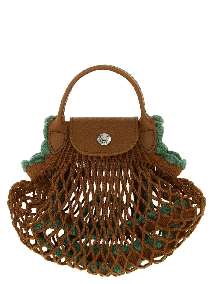 longchamp 'xs le pliage filet' mesh crossbody bag LONGCHAMP 'XS Le Pliage Filet' Mesh Crossbody Bag
