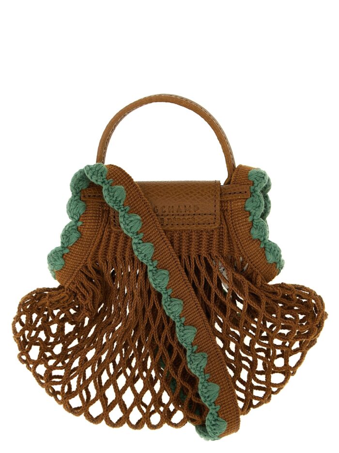 LONGCHAMP 'XS Le Pliage Filet' Mesh Crossbody Bag