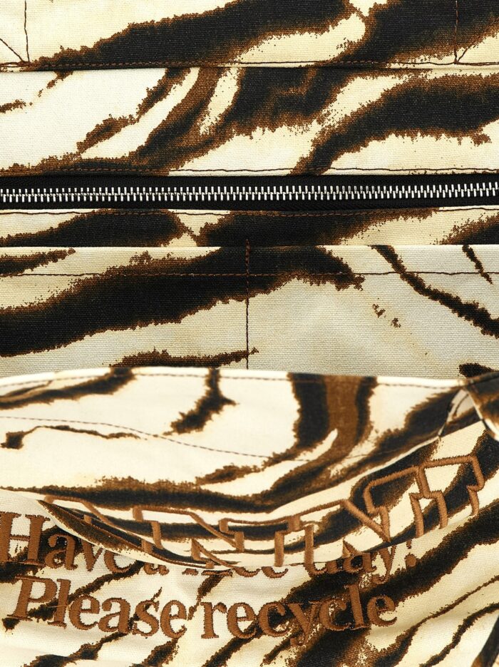 GANNI 'XXL Zebra' Shopping Bag