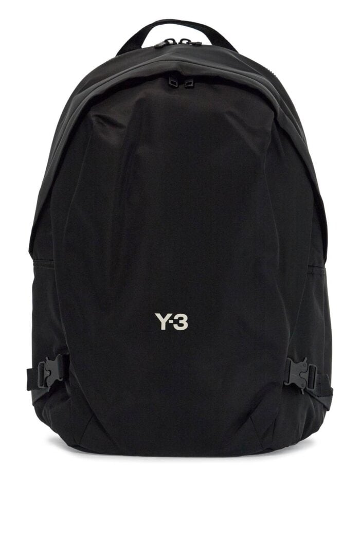 Y-3 Black Minimalist Backpack In Recycled Polyester With Padded Straps