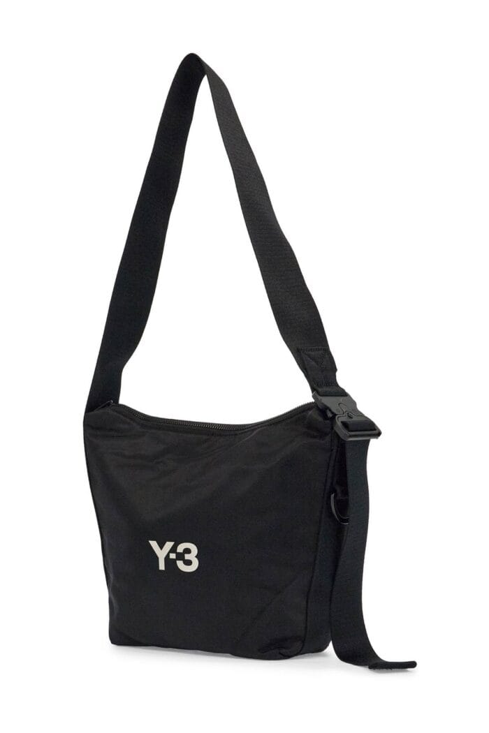 Y-3 Black Recycled Polyester Sacoche With Adjustable Strap