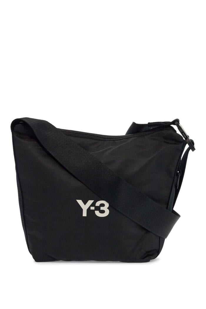 Y-3 Black Recycled Polyester Sacoche With Adjustable Strap