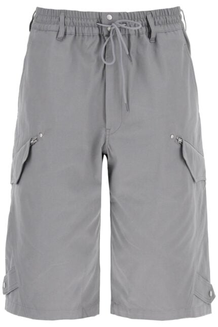 Y-3 Canvas Multi-pocket Bermuda Shorts.